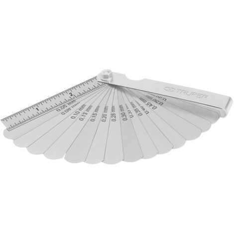 Calibrador para bujías de 15 hojas