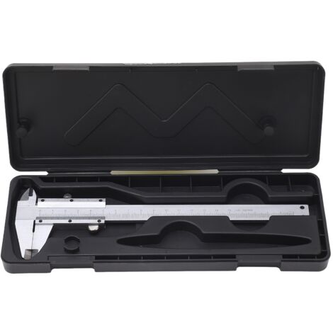Calibrador Vernier de acero al carbono de alta precisión, escala de 0-150 mm, instrumento de medición de 0,02 mm