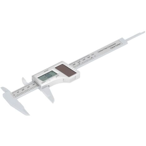 Calibrador Vernier de plástico solar de 0-150 mm con pantalla digital electrónica para medición de ángulos en topografía e ingeniería. DEBUNS