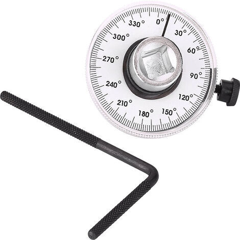 Calibre de abrazadera angular ajustable de 360° - 1/2 pulgada - con llave de ajuste - para medición de vehículos