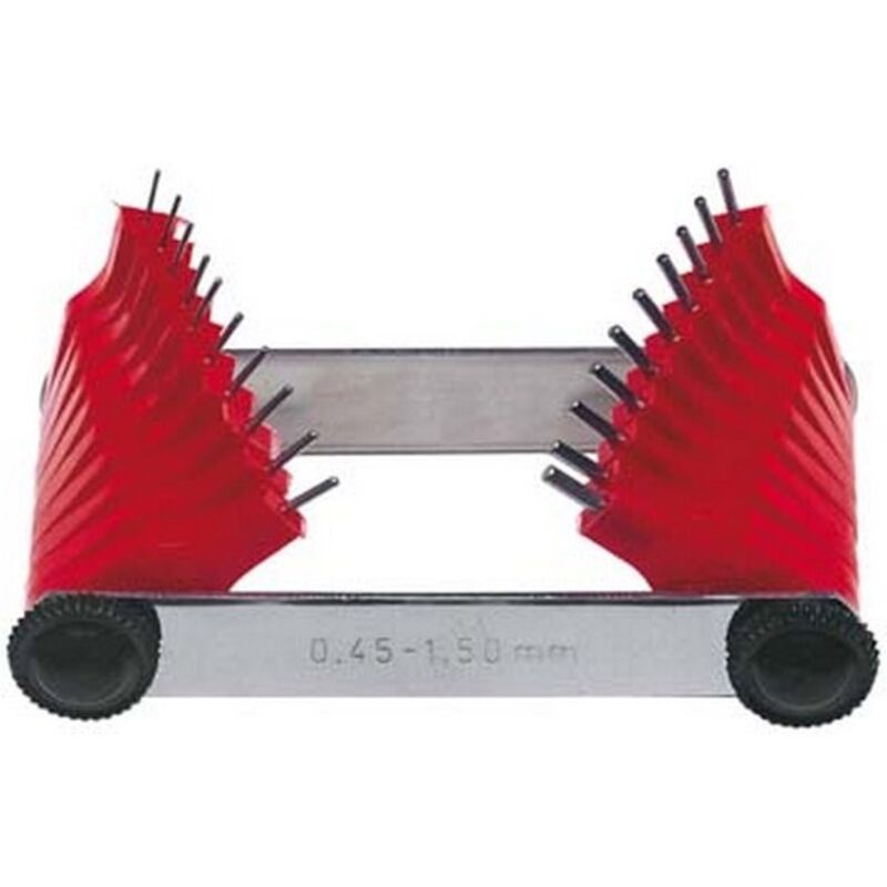 Calibre de gicleur, Plage de mesure : 1,5-3,0 mm, Nombre de pointes de mesure 16