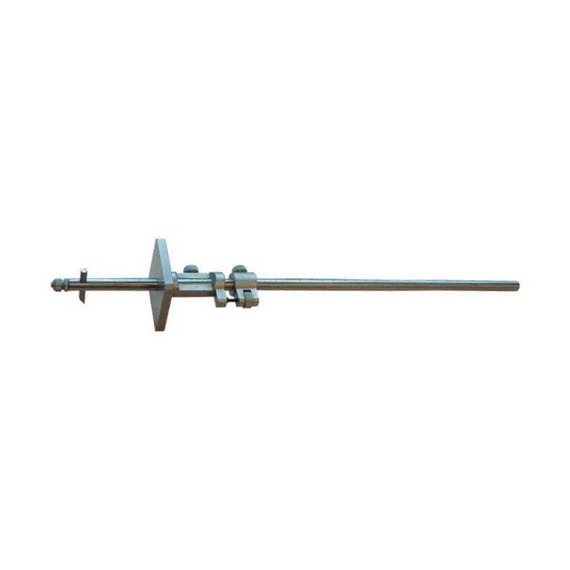 Trusquin universel réglage fin avec tige cilindrique et plaque carrée 57x45 mm 300 mm MIB STP300M