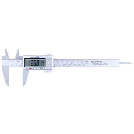 Calibro a corsoio digitale, plastica 0-150 mm Funzione di impostazione zero Ampio display elettronico LCD per la misurazione differenziale
