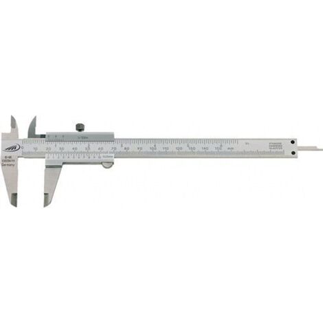 Calibro a corsoio DIN 862 SOFT-SLIDE 150mm con spigoli vivi H.PREISSER