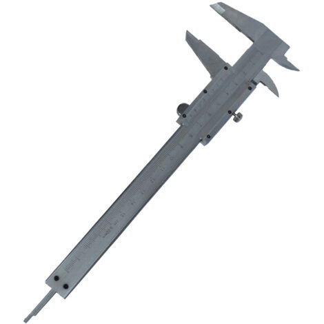 Calibro analogico a corsoio in acciaio cinquantessimale con custodia Valex.