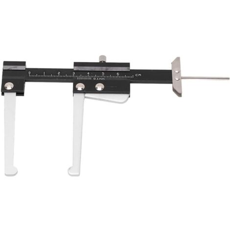 Calibro di profondità del disco del freno, calibro del battistrada del disco del pneumatico, calibro del battistrada da 60 mm, scala metrica manuale, strumento di misurazione del micrometro del rotore
