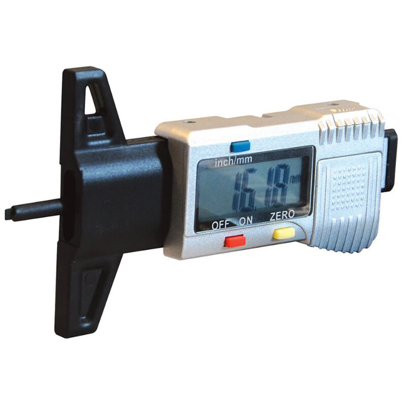 Image of Silverline - calibro digitale misuratore di profondita' battistrada pneumatici 0-25mm silver