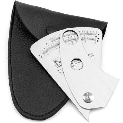 Calibro di saldatura a ventaglio, strumenti di ispezione delle saldature in acciaio inossidabile con precisione di 0,1 mm