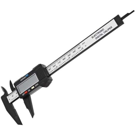 calibro elettronico con ampio schermo LCD, 150 mm, micrometro digitale con conversione mm/pollici