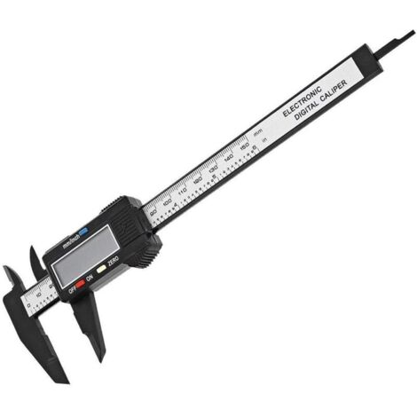 Calibro elettronico con ampio schermo LCD, 150 mm, micrometro digitale con conversione mm/pollici