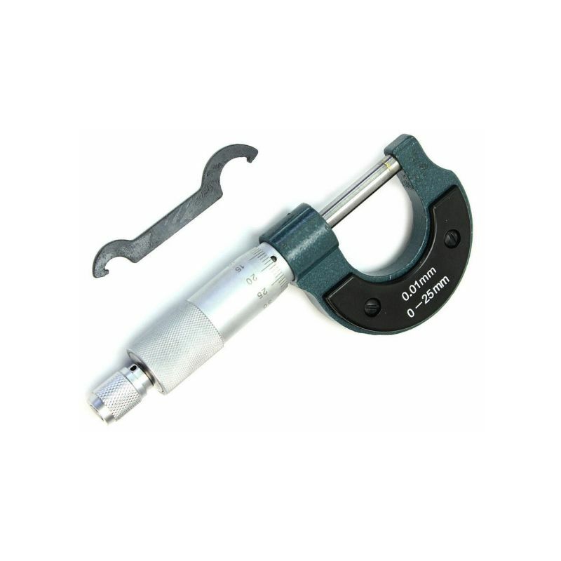 Image of Calibro micrometro centesimale spessimetro misuratore precisione 0-25mm 0.01 mm