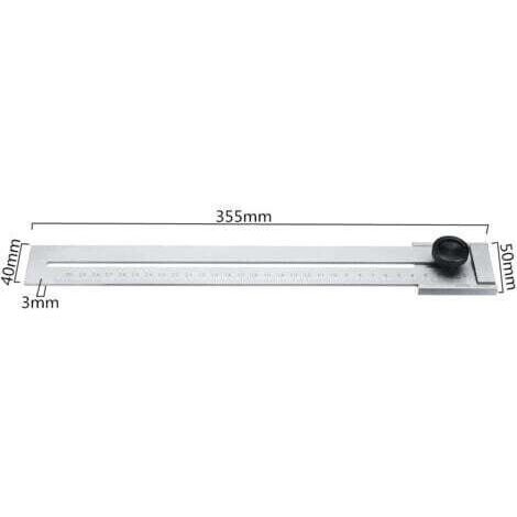 Calibro per filettatura 0-200 mm/0-250 mm/0-300 mm per lavorazione del legno, misurazione in acciaio al carbonio, strumento di misurazione da 0,1 mm
