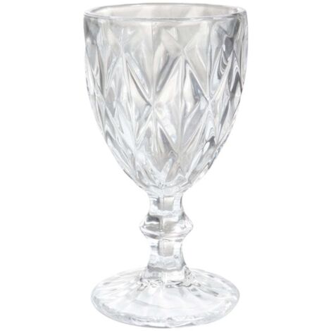 Calice decorativo in vetro dettagliato da 240 ml -Oro