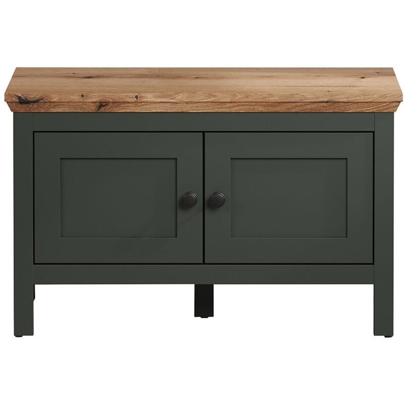 Calicosy - Banc avec rangement 2 portes et 2 compartiments à l'intérieur L77 cm - Stanton