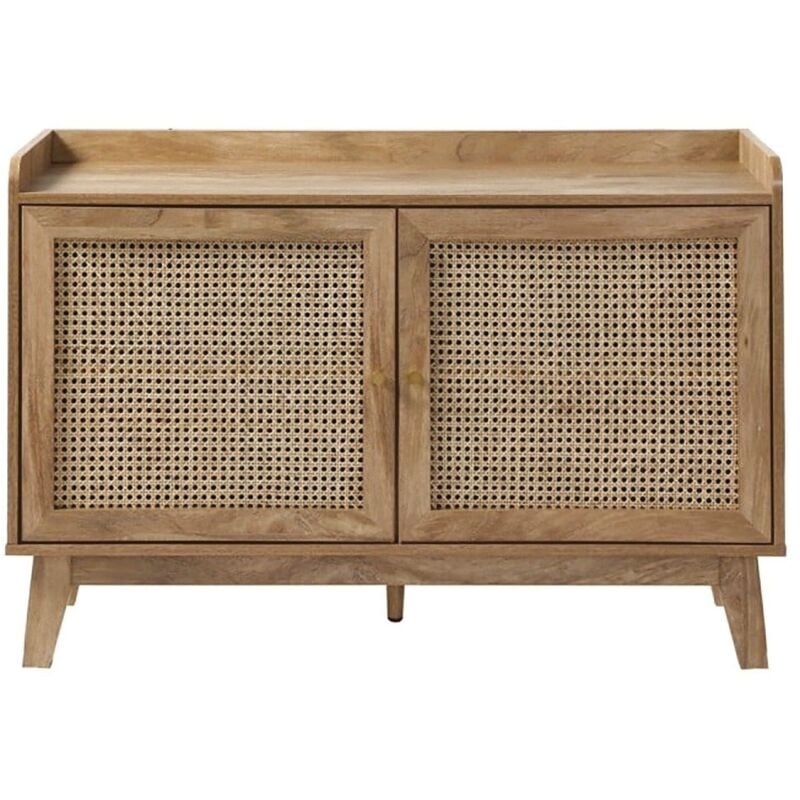 Calicosy - Buffet 2 Portes en Cannage Rotin L110 cm - palmo