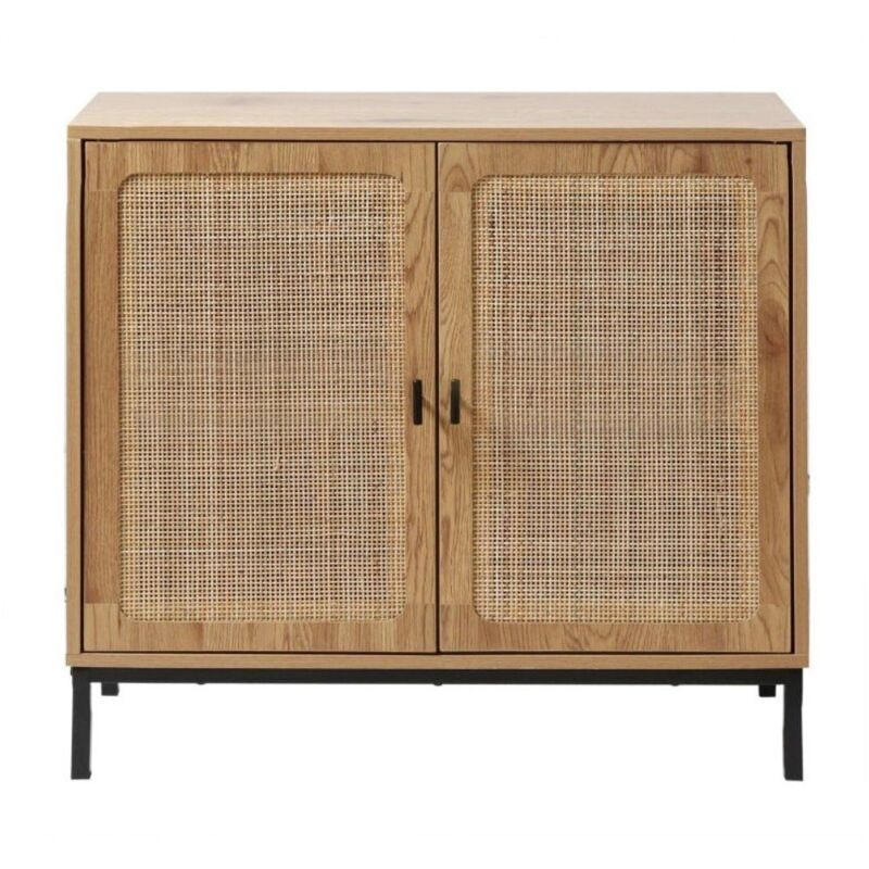 CALICOSY - Buffet 2 Portes en Rotin Naturel L80 cm - JAYA