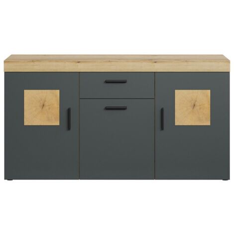 CALICOSY - Buffet 3 portes et 1 tiroir L160 cm - TYLER
