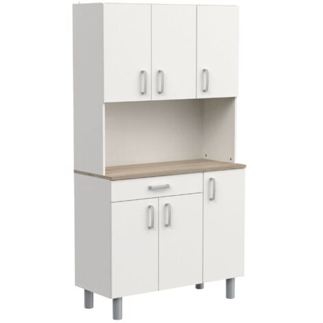 CALICOSY - Buffet 6 portes et 1 tiroir L101 cm - GARLIC