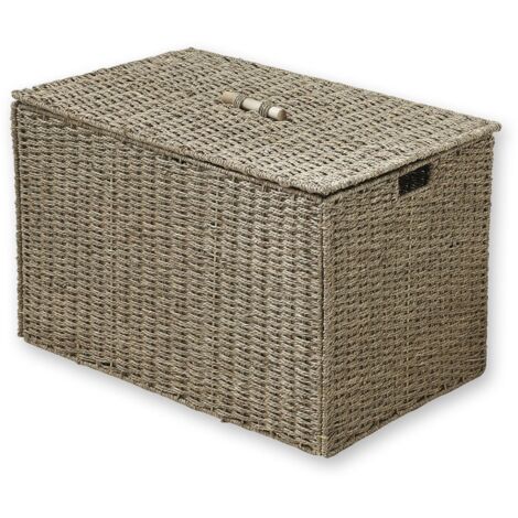 CALICOSY - Coffre Pliable en Jonc de mer avec couvercle