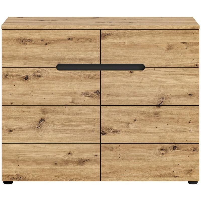 Commode 2 portes et 2 tiroirs L100 cm - canu - Calicosy