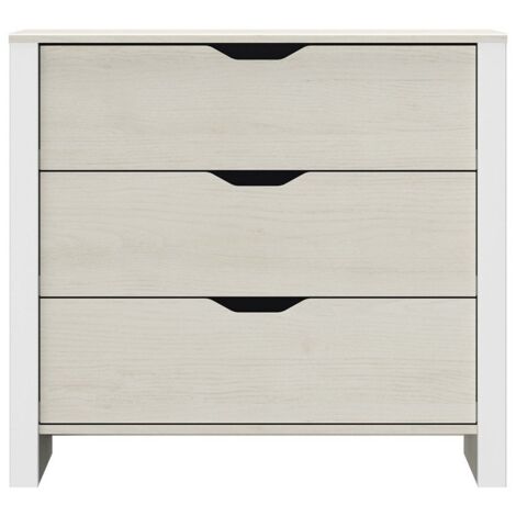 CALICOSY - Commode 3 tiroirs Nairobi - L88 x H80 x P43 cm