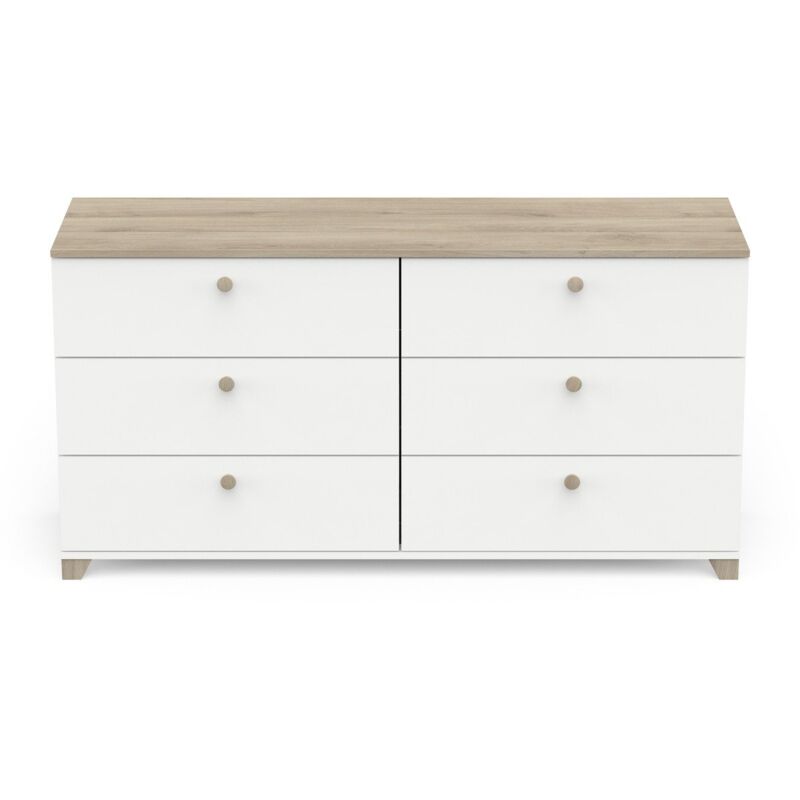 Commode 3+3 tiroirs L150,5 cm - izzy - Calicosy