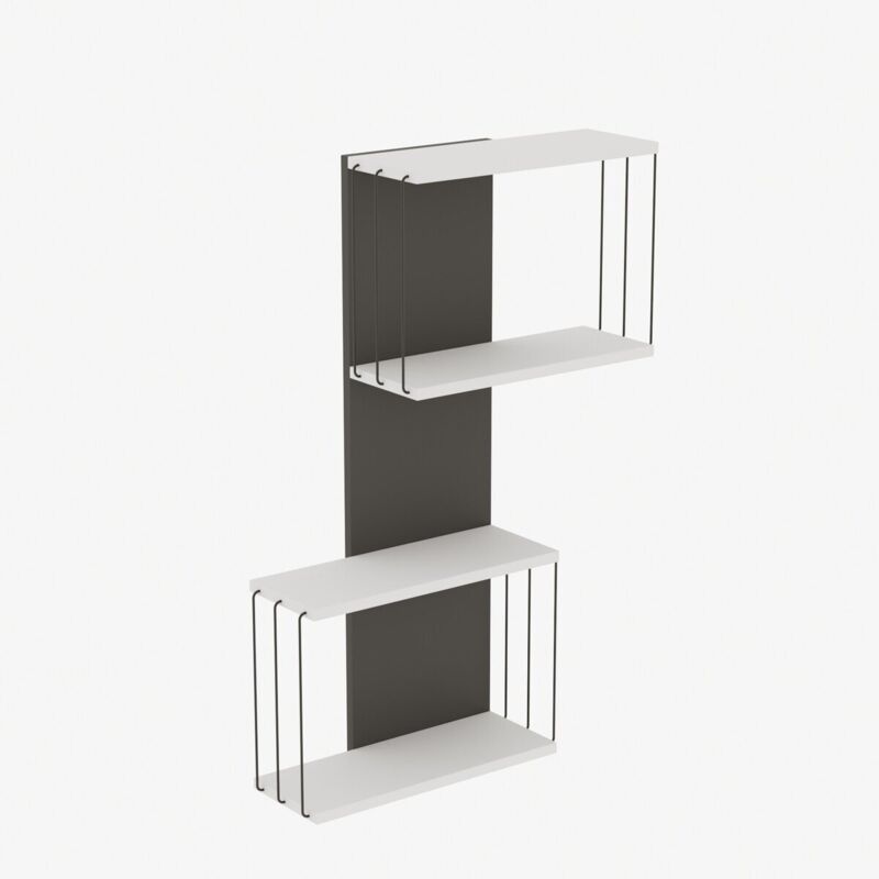 Calicosy - Etagère murale avec 2 niches H96 cm - destan