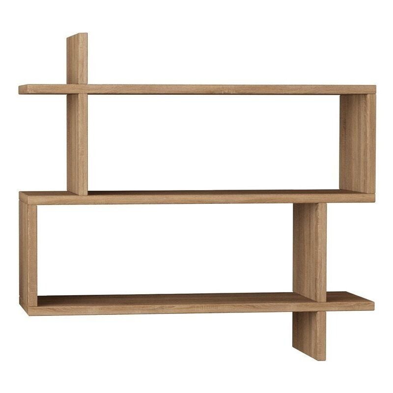 Calicosy - Etagère murale suspendue décor bois chêne L70 cm - paralel