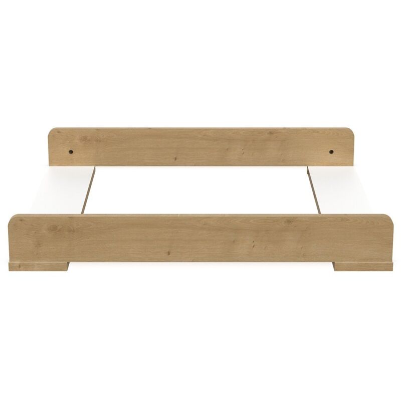 Calicosy - Kit plan à langer amovible pour commode L52,8 cm - albizia