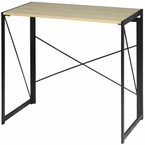 CALICOSY - Klappbarer Schreibtisch im Industrialstil - L100 cm - Holz