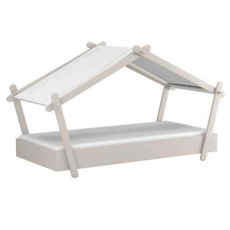CALICOSY - Lit 90x200 cm avec sommier inclus H129,7 cm - LODGE