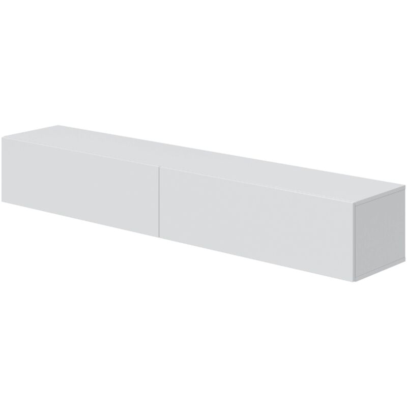 CALICOSY - Meuble suspendu 2 abattants et 2 niches de rangement L180 cm - Kaway