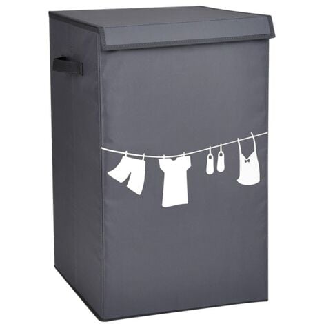 CALICOSY - Panier à linge pliant avec couvercle