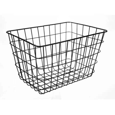 CALICOSY - Panier filaire noir moyen modèle  - H23 cm