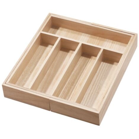 GROOFOO CALICOSY - Range Couverts Extensible en Bois