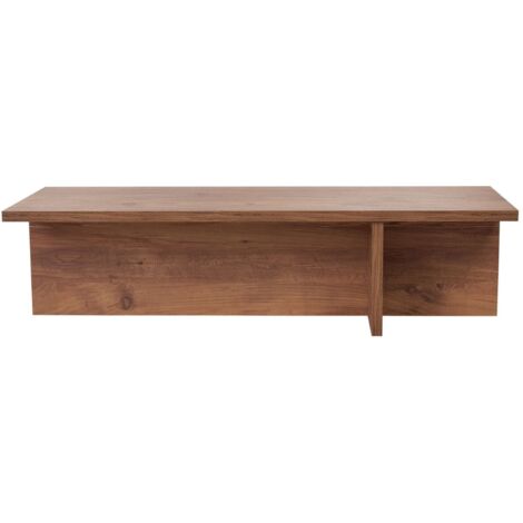 CALICOSY - Table basse avec plateau rectangulaire et pied asymétrique L120 cm - HARBOR