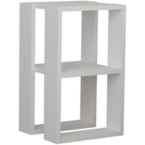 CALICOSY - Table de chevet blanc H55 cm - LORRIE