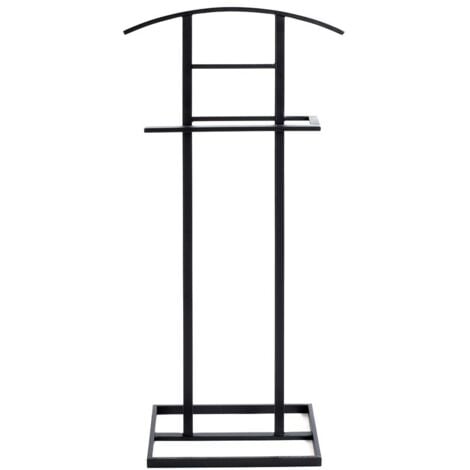 CALICOSY - Valet en métal noir - H101 cm