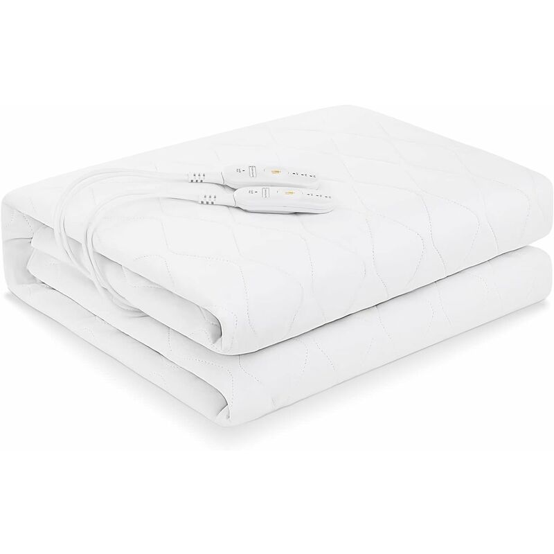 

Calienta Camas Matrimonio 203 × 165 cm, Protector colchón calefactable impermeable con Apagado Automático y Protección contra Sobrecalentamiento