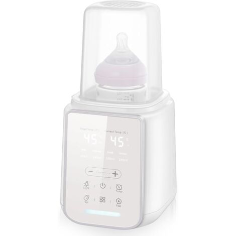 Calientabiberones multifuncional - Calientabiberones con temporizador ajustable - Función de mantenimiento de temperatura de 48 horas - Calientabiberones