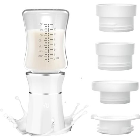 Calientabiberones portátil digital inalámbrico, calientabiberones portátil con 4 controles de temperatura precisos, calentamiento rápido en 3 minutos, carga USB y a prueba de fugas, para Philips Avent