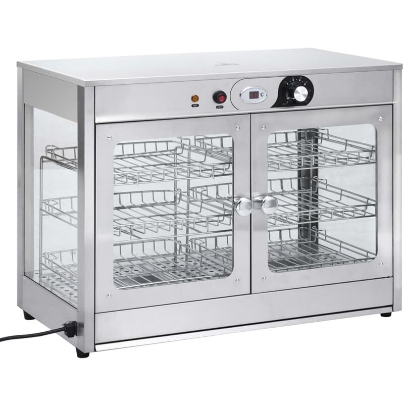 

Calientaplatos Gastronorm eléctrico acero inoxidable 1200 W - Plateado - Vidaxl