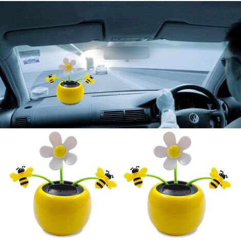 Caliente creativo plástico Solar de carro de flores adorno movimiento olla Swing Kids juguete diseño de la flor de decoración Interior del coche para regalo,CHINA