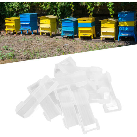 Calier Plastique pour Cadres de Ruche – Lot de 30 Supports Régulables et Fixateurs Robustes pour Apiculture