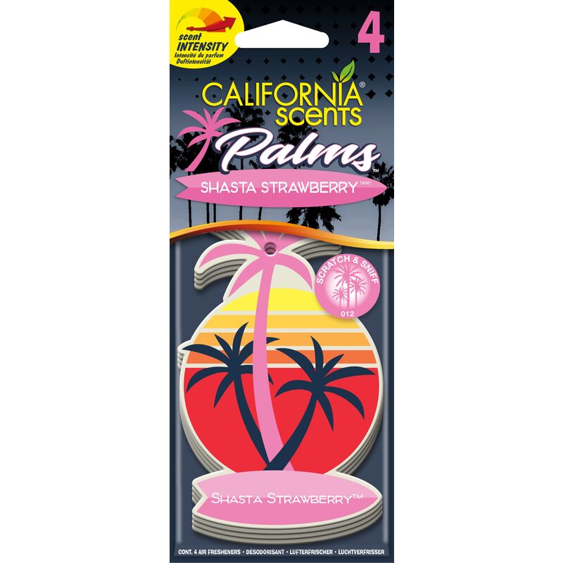 

Autocare - California Car Scents - Ambientador de Coche con Fragancia, Olor y Esencias a Shasta Strawberry, Aroma a Fresa (Ambientador de papel con
