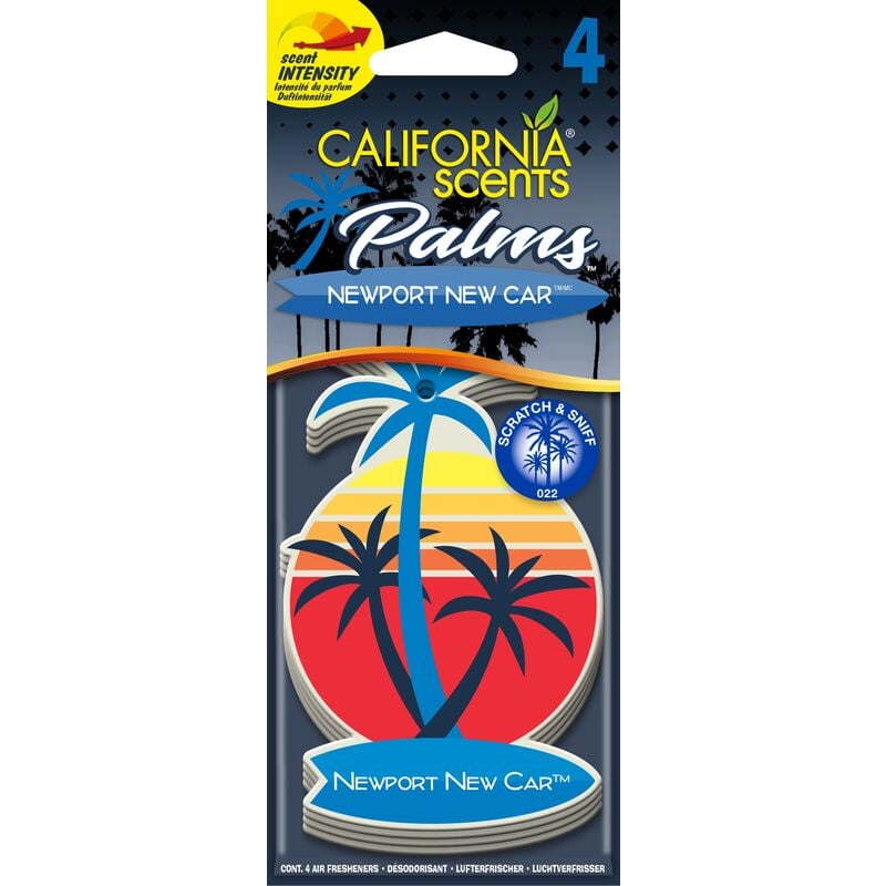 

Autocare - California Car Scents - Ambientador de Coche con Fragancia, Olor y Esencias New car, Aroma a Coche nuevo (Ambientador de papel con forma