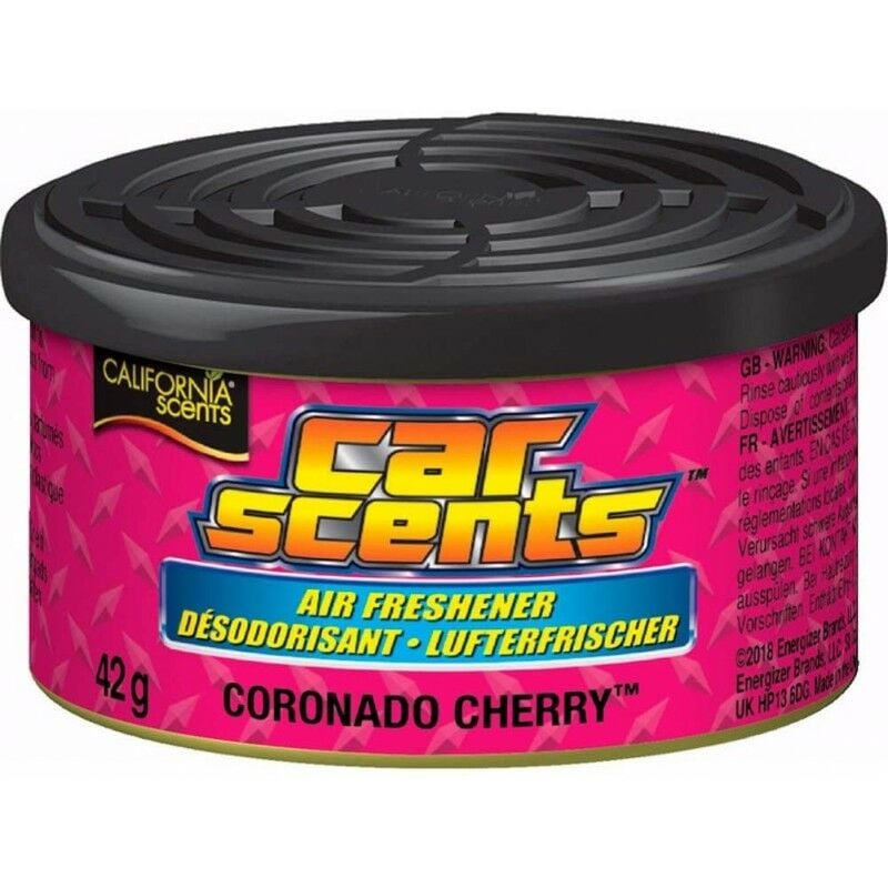 

California Car Scents - Ambientador de Coche Olor Coronado Cherry (Piruleta de Cereza) - Packaging Individual