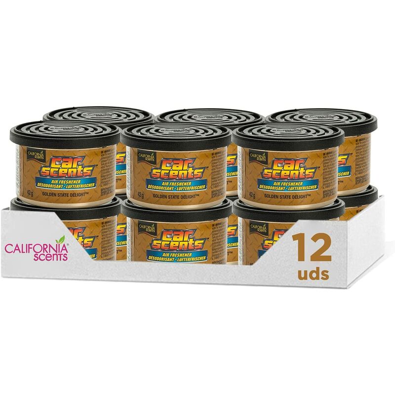 

California Car Scents - Ambientador de Coche Olor Golden State Delight - PACK 12
