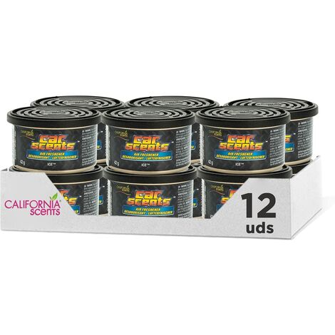 California Car Scents - Ambientador de Coche Olor Ice (Hielo Frescor) - PACK 12