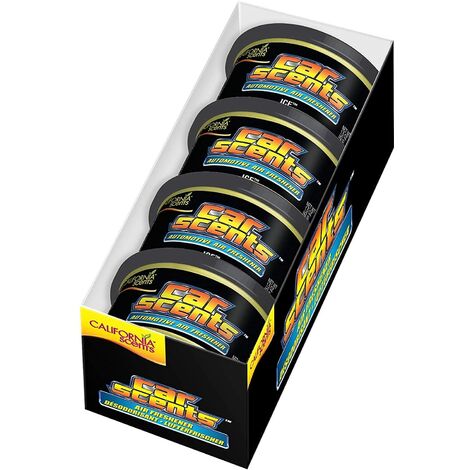 California Car Scents - Ambientador de Coche Olor Ice (Hielo Frescor) - PACK 4